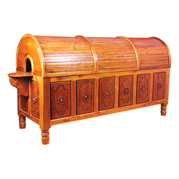 Ayurvedic steam bath cabin wooden laying type